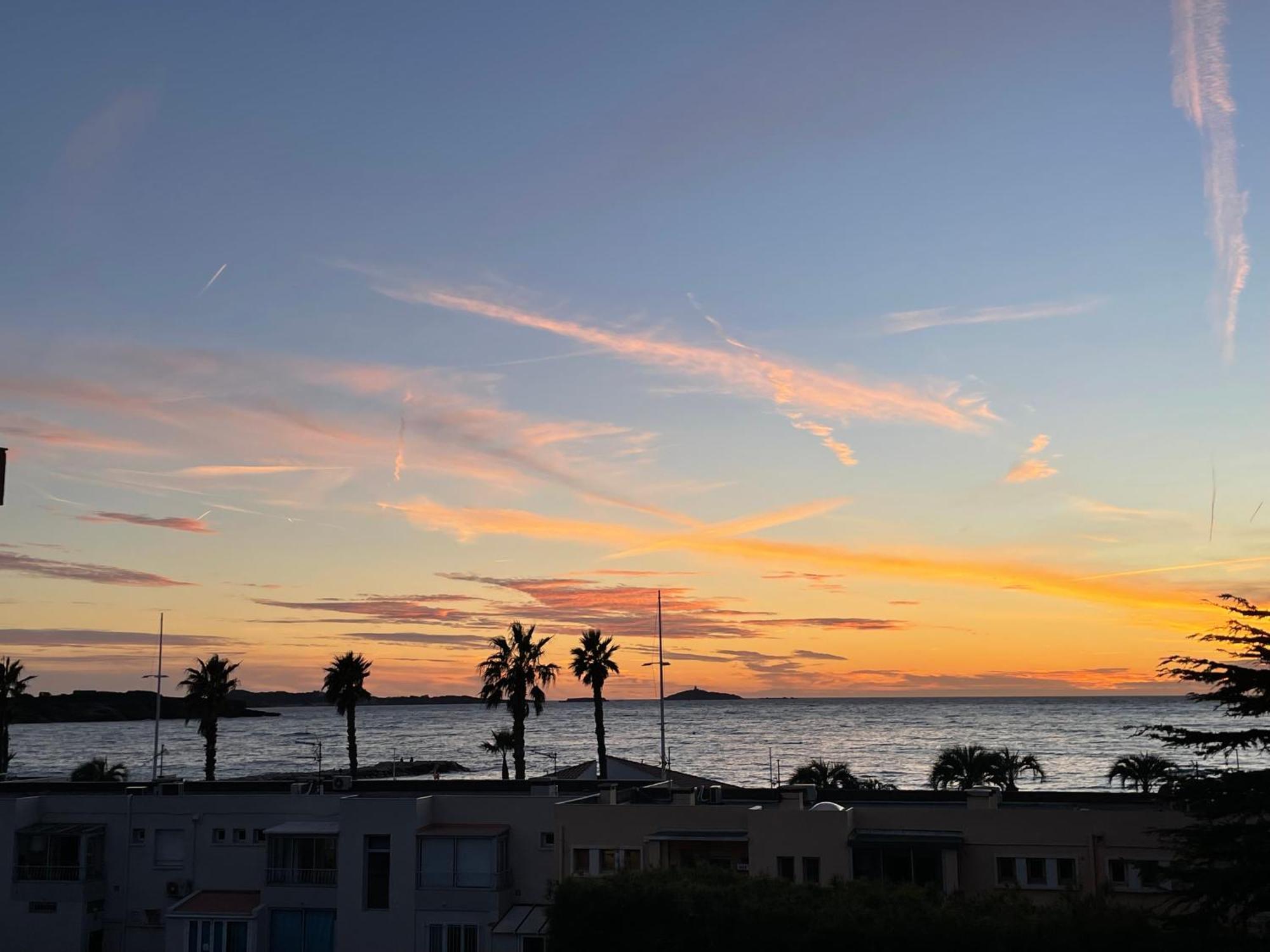 Tres Bel Appartement Vue Mer Six-Fours-les-Plages Luaran gambar